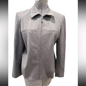 Rafaella petite size‎ 10P cute jacket-polyester-zip up-spring-VTG 90s/Y2K